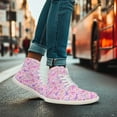 thumbnail image 4 of Womens High Top Sneakers PU Leather Running Shoes Non Slip Walking Athletic Tennis Shoes for Women Ankle Boots, 4 of 9