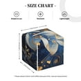 thumbnail image 4 of Susaid Blue Golden Dream Lotus Print PU Leather Tissue Box Cover, Square Decorative Tissue Holder, for Living Room, Bedroom, Dining-Table,Kitchen,Office,Car, 4 of 7