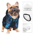 thumbnail image 3 of Haiem Cool Blue Light Wolf for Winter Dog Hoodie Sweatshirts with Pockets Warm Dog Clothes for Small Dogs Chihuahua-Large, 3 of 7
