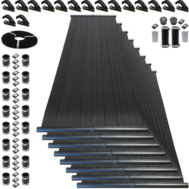 Highest Performing Design - DIY Solar Pool Heater Kit - 15-20 Year Life Expectancy (8-4x8 / 2" I.D. Header)