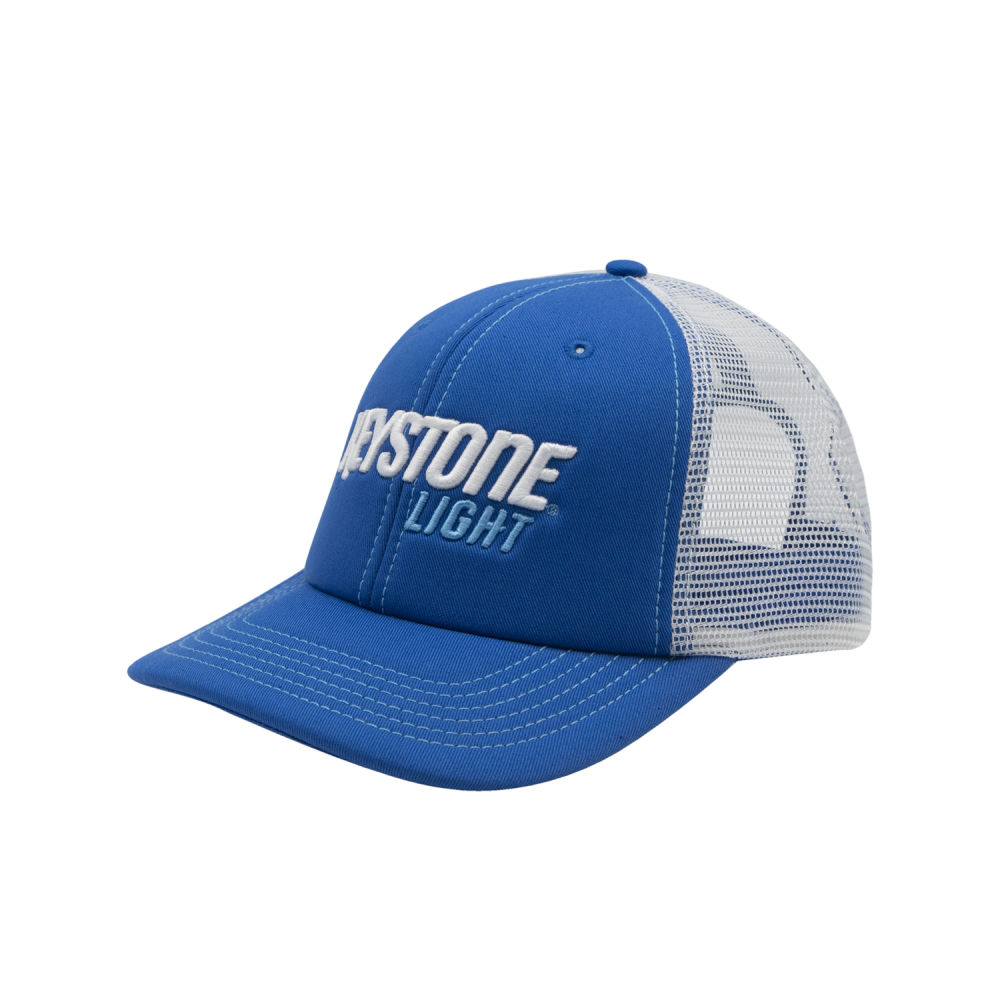 Basic Beer Snapback Trucker Cap Blue 