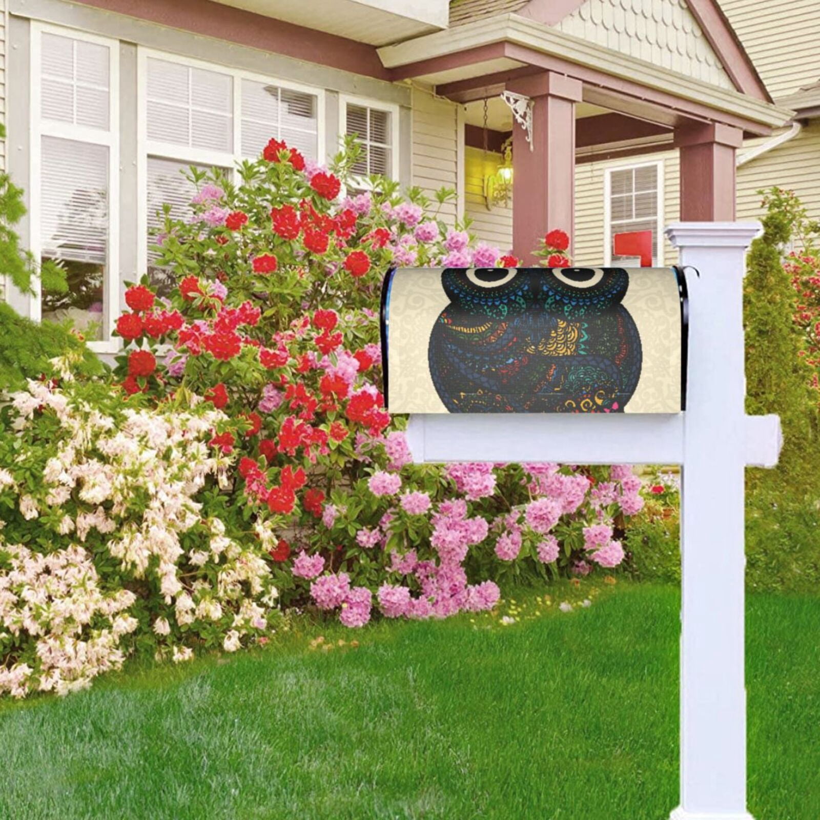Kdxio Magnetic Mailbox Cover 25.5x21 in Mailbox Cover Outdoor Decoration Holiday Mailbox Covers for Home Garden Yard-25.5x21 in