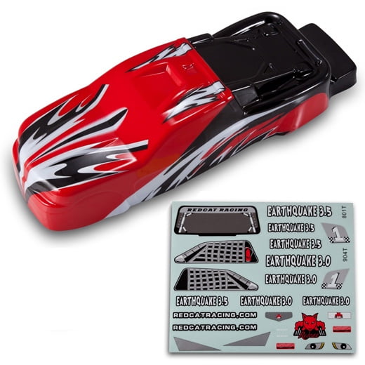 Red/Black BS904-013R 1/8 Scale Redcat Racing Truck Body