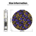 thumbnail image 3 of Goofa Golden Snake And Purple Rose Pattern Pocket Mirror, Portable Makeup Mirror,Travel Makeup Mirror,Dual-Sided Compact Mirror,Gift Makeup Mirror-Round Shape, 3 of 9