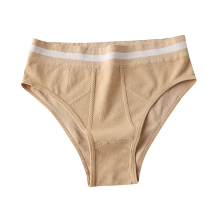 Wdfiry Cotton Underwear for Women Plus Size Breathable Soft Seamless Stretch Panties Briefs on Clearance