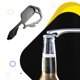 thumbnail image 3 of Riwesomey Herramienta clave multifuncional de acero inoxidable, esencial para entusiastas del aire libre, fácil de usar Artesanía negro, 3 of 6