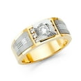 thumbnail image 1 of FB Jewels 14K Yellow Gold Cubic Zirconia CZ Mens Fashion Anniversary Ring Size 11, 1 of 1