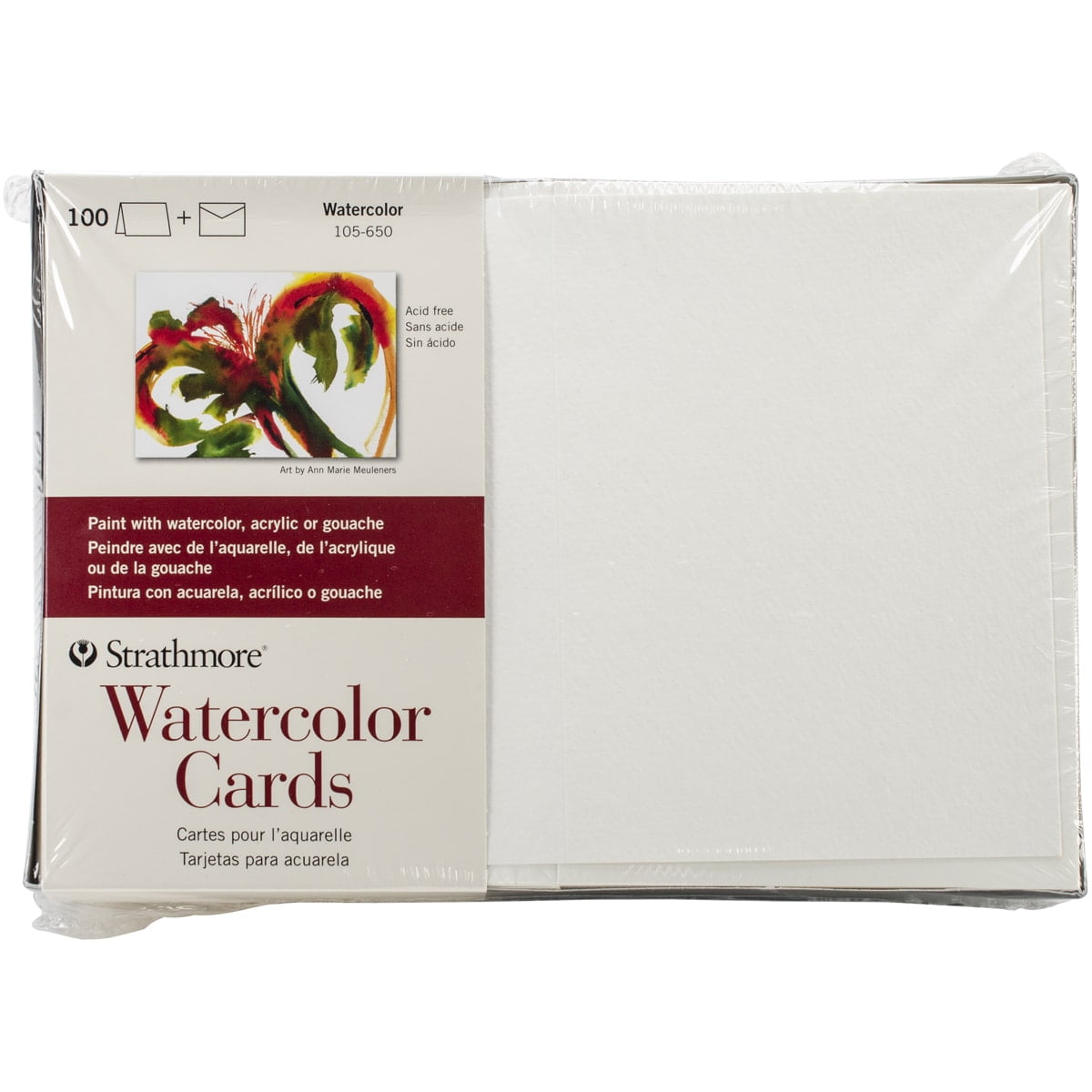 Strathmore Watercolor Cards, 5in x 7in, 100/Pkg. 