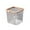 Trash Can -Clear, variant on CASAFUN Clear Mini Desktop Trash Can, Plastic Garbage Bin for Compact Spaces Under Tables & Counters,Miniature Wastebasket for Office Kitchens Bathrooms Bedrooms Dorms