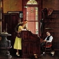 thumbnail image 2 of Art.com Marriage License, June 11,1955 Giclee Print by Norman Rockwell, 16" x 16", 2 of 4