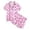 Purple, variant on REDARER Girls 2-Piece Bow Print Pajama Set Short Sleeve Button-Down Shirt & Shorts Sleepwear Loungewear,9-10 Years
