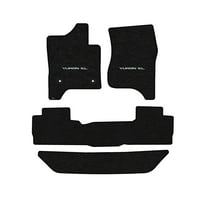 Lloyd Mats Custom Fit Floor Mats for GMC Yukon XL/Denali XL 2015-2020 LogoMat 4Pc Set If Second Seat Bench includes Third Row mat Charcoal