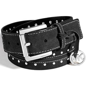 - Michael Michael Kors Suede Astor Studded Belt Black