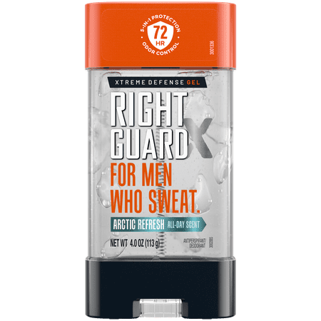 Right Guard Xtreme Defense Antiperspirant & Gel Deodorant for Men, Arctic Refresh, 4 oz.