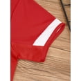 thumbnail image 6 of YONGHS Kids Boys Soccer Jersey with Shorts Set Football Basketball Sports Team Training Uniform Red 7-8, 6 of 7