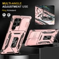 thumbnail image 7 of Allytechgroup Magnetic for Samsung Galaxy S23 Ultra Case with 1x Screen Protector, Rotatable Kickstand Support Car Mount Slide Camera Cover Protective Phone Case for Women Men, Rosegold, 7 of 7
