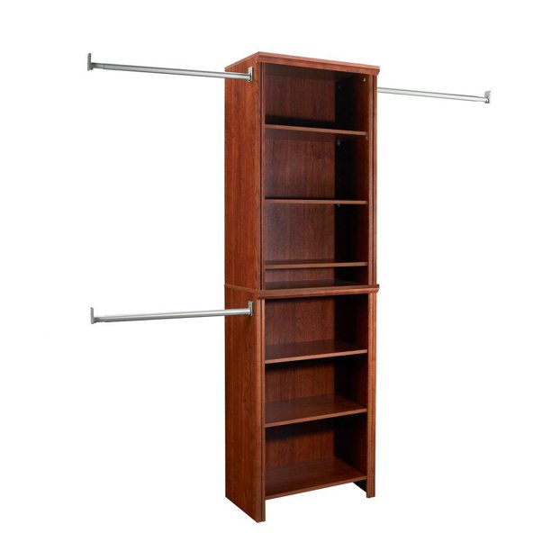 ClosetMaid Impressions 14.57" x 25.12" x 82.46" Dark Cherry Wood Closet