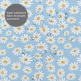 thumbnail image 3 of Fuzoiu Floral Daisy Print Waterproof Shower Curtain 72x72in with Heavy Duty Metal Grommets,Machine Washable Spring Modern Shower Curtains, 3 of 5