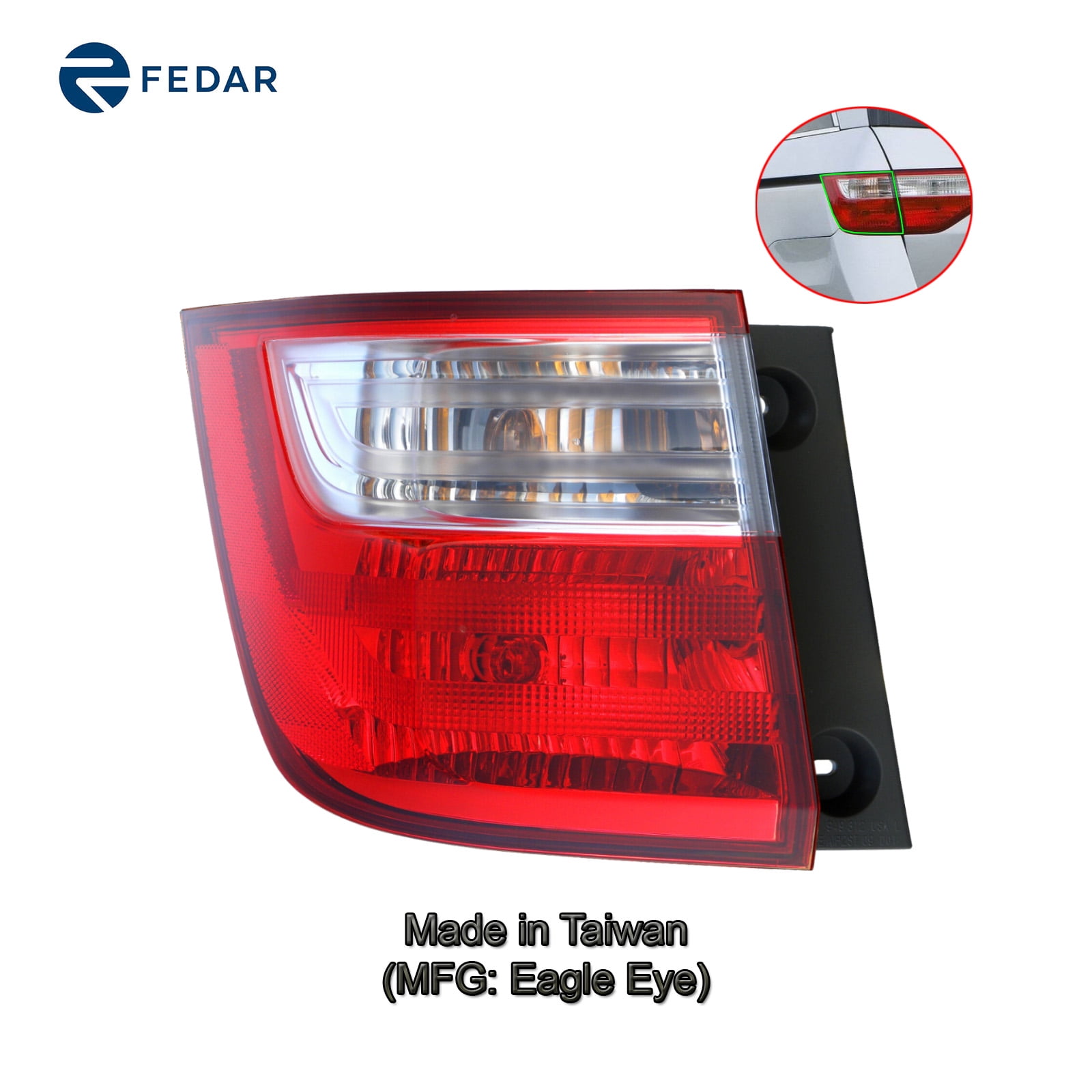 Tail Light Lamp Fit 2011 2012 Honda Odyssey Driver Side - Walmart.com - Walmart.com 2012 Honda Odyssey Tail Light Bulb Replacement