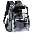 thumbnail image 6 of Clear Mini Backpack Backpack, Heavy Duty Transparent PVC Backpack with Work, Security Travel & Stadium, 6 of 8
