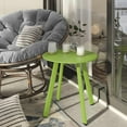 thumbnail image 7 of Grand Patio Indoor & Outdoor, Wiley Accent Table, Steel Powder Coated Round Patio Table, Square Legs, Lime Green, 7 of 7