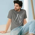 thumbnail image 4 of Effete Feline Claw Marks Scratch Organic Staple T-shirt, 4 of 4