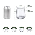 thumbnail image 3 of MIYOPESI 16oz Clear Stemless Wines Glasses (Set of 8), Shatter-Proof Bar Glasses, BPA-Free, Dishwasher-Safe, 3 of 6