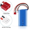 thumbnail image 2 of 7.4V 2000mAh 20C 2s Li-Ion Battery Deans T Plug Connector with USB Battery Charger for RC Car Off Road Truck, 2 of 7