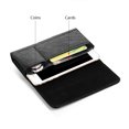 thumbnail image 2 of Black Leather Pouch Belt Loop and Belt Clip Wallet Case with Credit Cards and Coins Slot for Kyocera DuraForce Pro 2, DuraForce Pro, 2 of 5