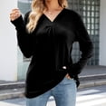 thumbnail image 1 of Pntutb moda mujer manga larga cuello en V sudadera suelta blusa sólida tops Pntutb Pntutb-4427, 1 of 9