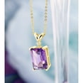 thumbnail image 5 of Gem Stone King 7.02 Ct Purple Amethyst Diamond 18K Yellow Gold Plated Silver Pendant, 5 of 5