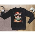 thumbnail image 5 of Hello Winter Manx Frosty Morning Walk Welcome Snowy Christmas Sweatshirt Unisex Merch Cat Lover Kitten Owner Gifts - 02018, 5 of 6