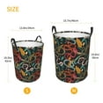 thumbnail image 4 of KLL Snake And Flower Waterproof Foldable Laundry Hamper Bucket with Handles for Storage Bin,Kids Room,Home Organizer (Small ), 4 of 7
