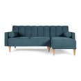 thumbnail image 2 of Sala Modular Reversible De Velvet Olivo Modelo Xander, 2 of 11