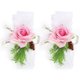 thumbnail image 5 of Flor de muñeca para dama de honor, 2 piezas de dama de honor, muñeca de seda, flor, accesorios de boda, claridad notable, 5 of 9
