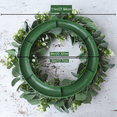 thumbnail image 4 of 6 Pack Green Eucalyptus Wreath Round Wreath Artificial Wreath Farmhouse Wreath for Door Wall Window Deco,12Inch/PC, 4 of 7