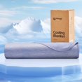 thumbnail image 1 of Cooling Thin Mattress Pad, Queen Size Mattress Topper for Hot Sleepers, with a Deep Pocket Fits 16" Mattresses, Cool Fitted Sheets for Bed, Summer Cooling System, Gray, 60"x80", 1 of 5