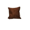 18x18" Square Chocolate Cotton Twill Pillow