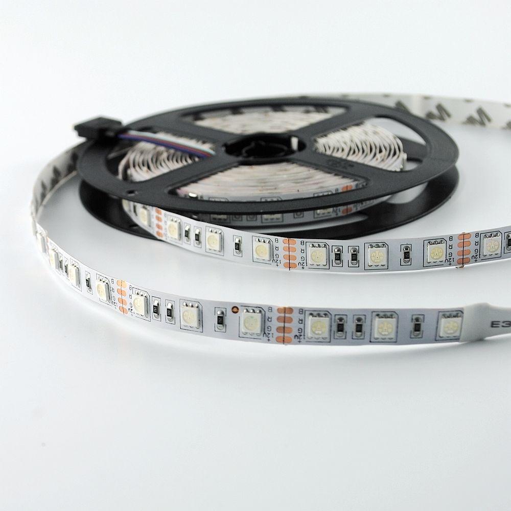 5M RGB 5050 Water-Resistant LED Strip Lights SMD with 44 Key Remote & 12V Power supply, Color Changing Flexible Light Strip - image 1 of 6