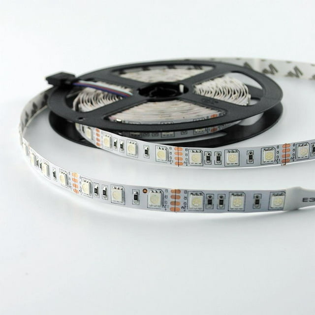 5M RGB 5050 Water-Resistant LED Strip Lights SMD with 44 Key Remote & 12V Power supply, Color Changing Flexible Light Strip