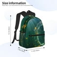 thumbnail image 4 of Daiia Jelly Fish School Backpack for Men Women, Unisex Large Waterproof Bookbag Schoolbag Casual Daypack for High School/College/Teens/Travel/Work Black, 4 of 8