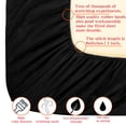 thumbnail image 4 of Kelnaro Soft Breathable Microfiber Twin Fitted Sheet, Deep Pocket, Black, 4 of 5