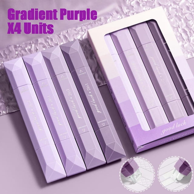 Double Headed Pen Shaped Correction Tape With Glue Two In One Student Children's Handmade Transparent High Correction Tape