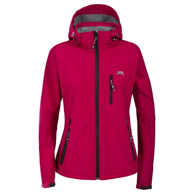 Trespass - Chaqueta Softshell cortavientos modelo Bela con capucha para mujer (Cereza) Trespass UTTP176_P