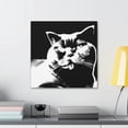 thumbnail image 4 of Pop Britannia Cat Portrait - Canvas, 4 of 10