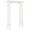 White, variant on Outsunny 85" Wooden Garden Arbour, Outdoor Garden Arch Trellis, Orange