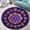 5ma19, variant on Roman Mosaic Round Area Rug, tile pattern circle carpet for hallway, bathroom or living room, soft washable non-slip floor mat, ancient inspired décor accent