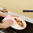 thumbnail image 4 of Cocina No Pega Aceite Coral Vellón Toalla Para Lavar Los Platos/Suave De Mano De Microfibra Gruesa/Hogar De Secado Rápido Trapo De Eliminación De/Onda Rayas Super Absorbente Paño De Limpieza, 4 of 4