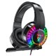 thumbnail image 1 of Auriculares con cable RGB para juegos, micrófono USB, cancelación de ruido y control de audio, supraaurales, ergonómicos, para juegos en 1, para gamers, conductores, escuela, con micrófono, Turtle, 1 of 8