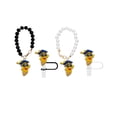 thumbnail image 1 of Great promotion! Graduation Season Party Decoration Gifts Bachelor's Hat Pendant, Silicone Straw Cap Pearl Chain, 1 of 2